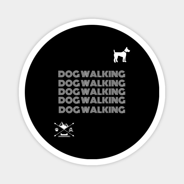 Dog walking Magnet by Marley Moo Corner